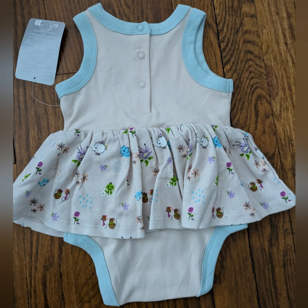 NWT Disney Baby Cinderella onesie With Tutu Size 3-6 Months